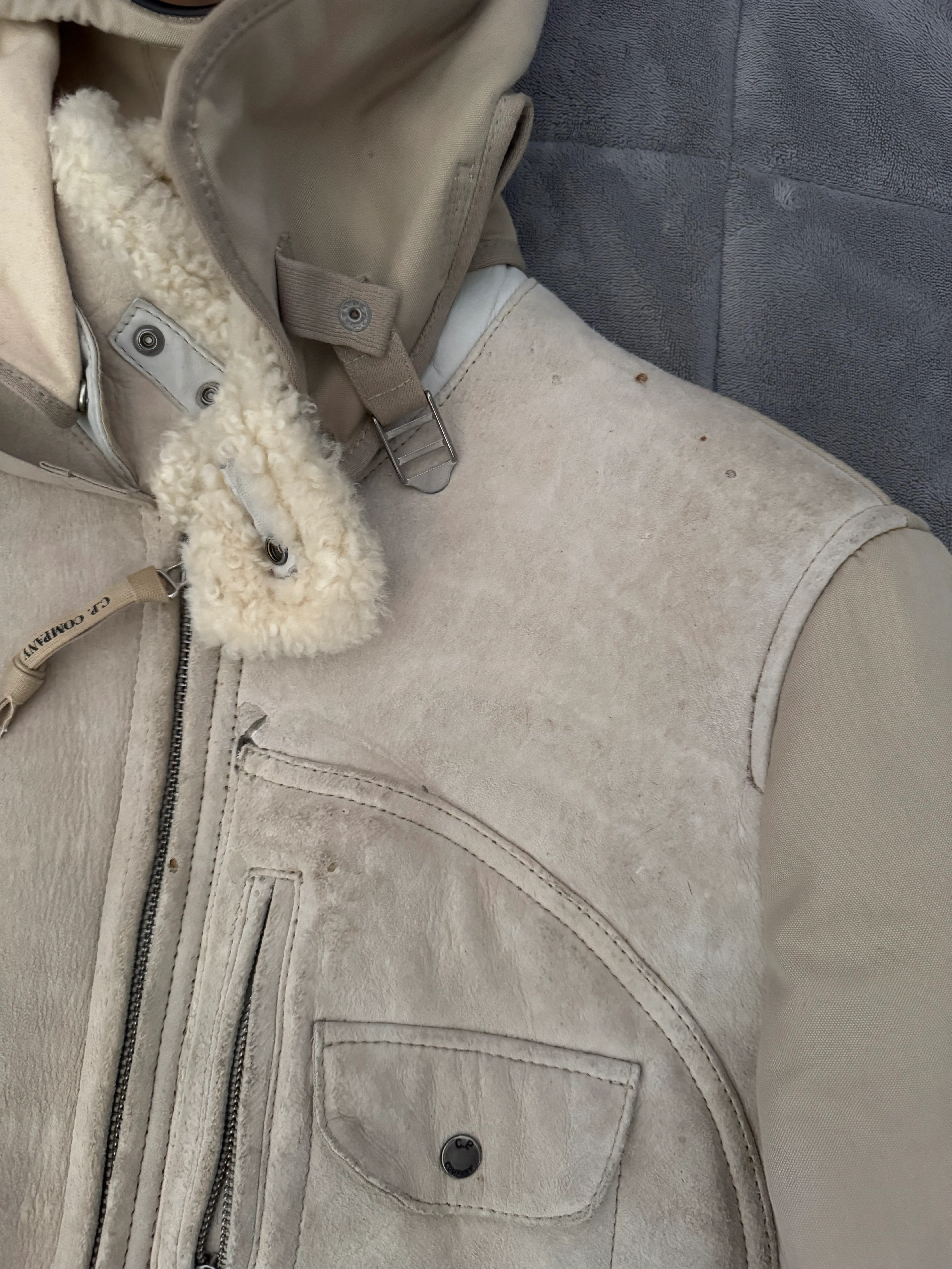 C.P. Company Mille Miglia Sheep Leather Goggle Jacket - 54 (XXL) - Image 4