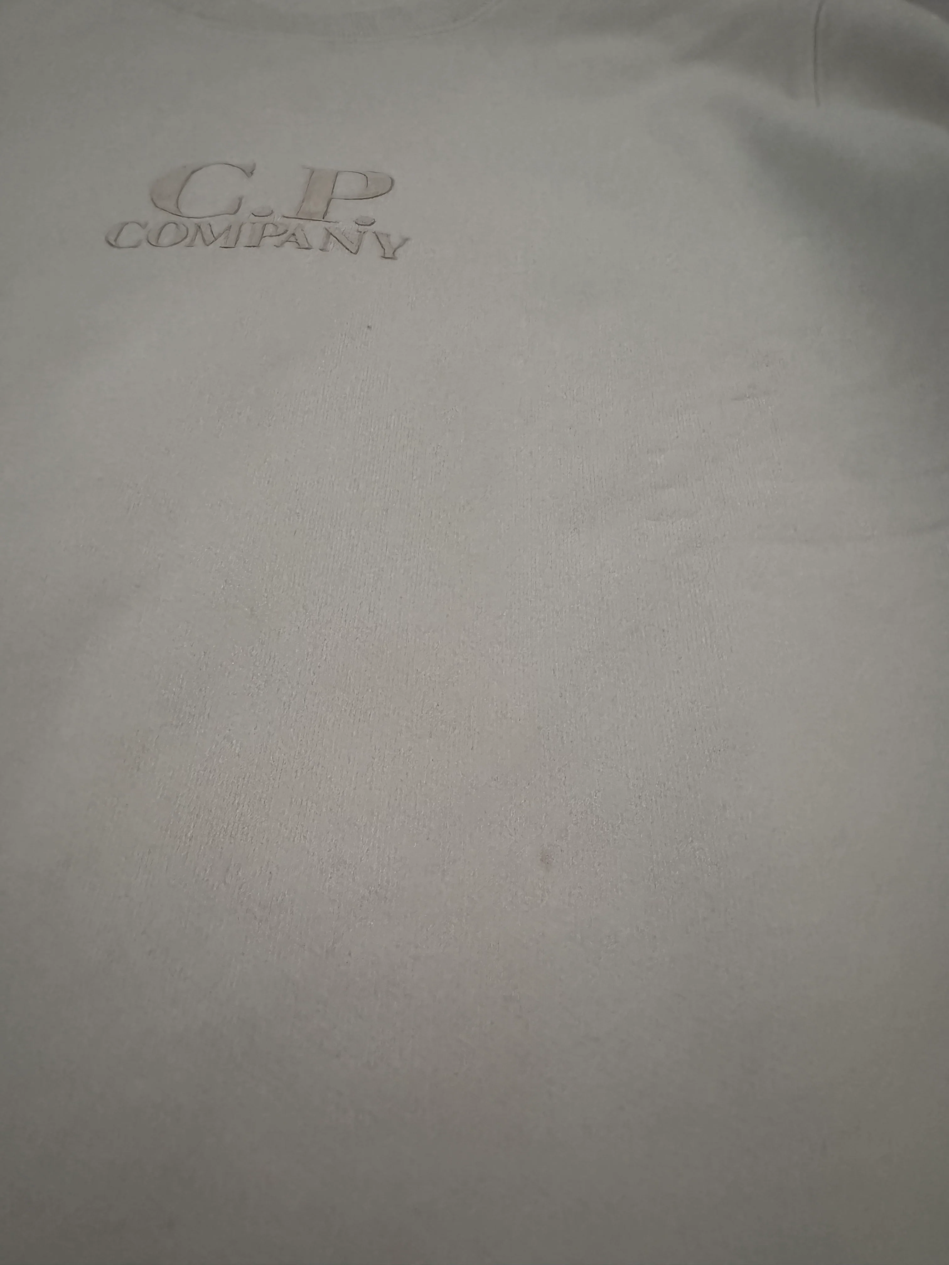 C.P. Company White Spellout Crewneck - 56 (XXL) - Image 3