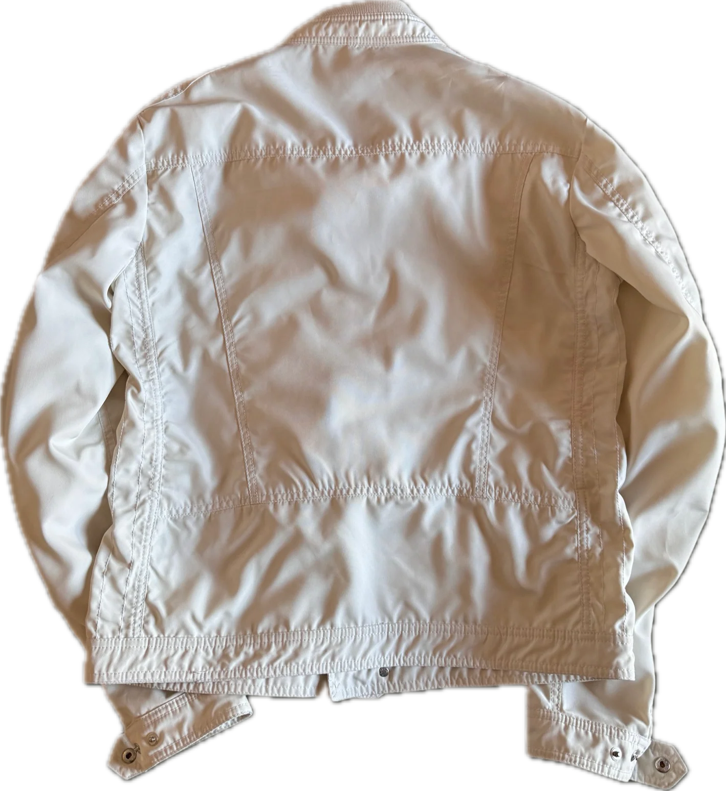 Moncler Vintage White Bomber - Large - Image 3