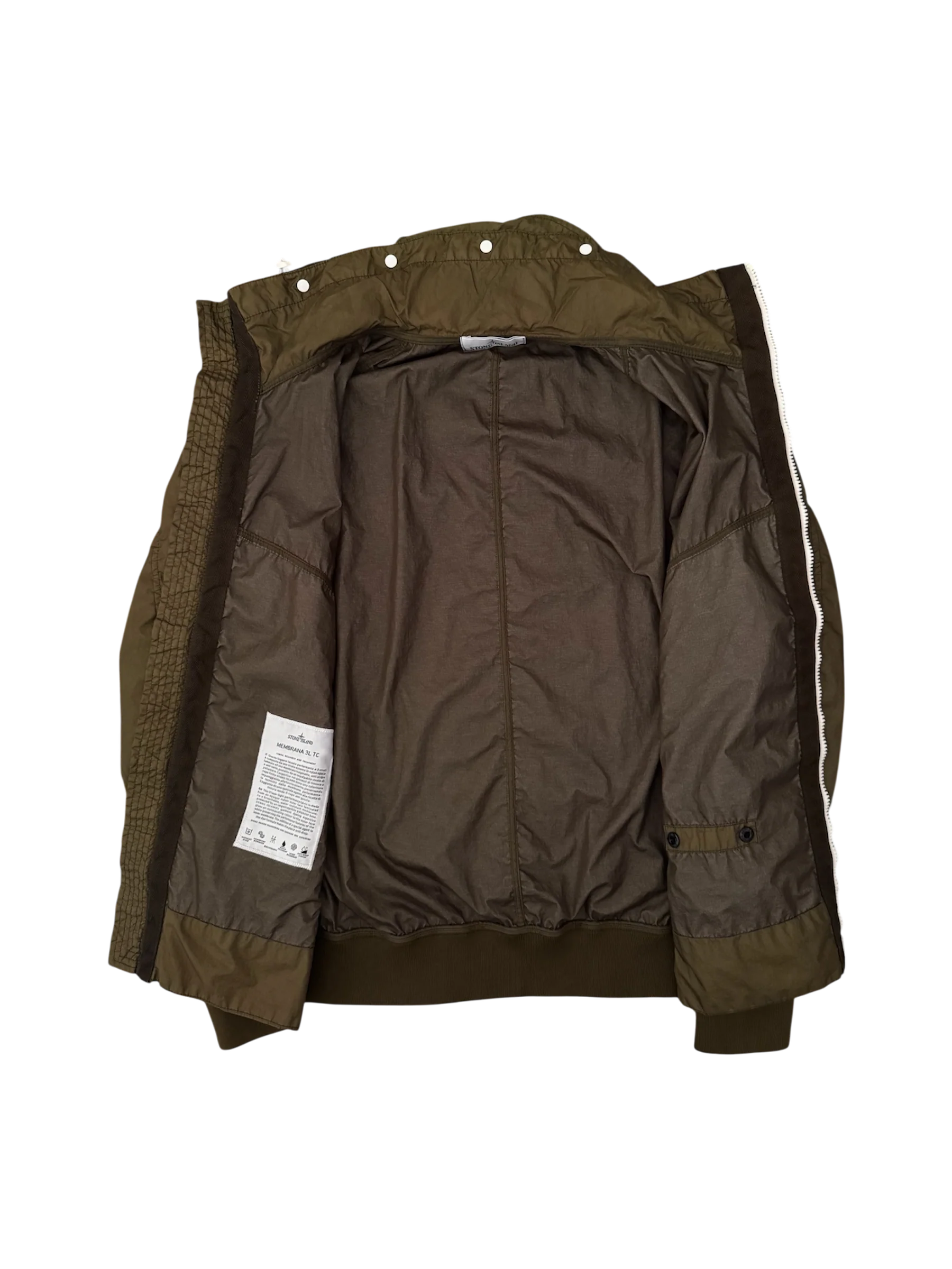 Stone Island 2017 Brown 'Membrana 3L TC' Jacket - Large - Image 3