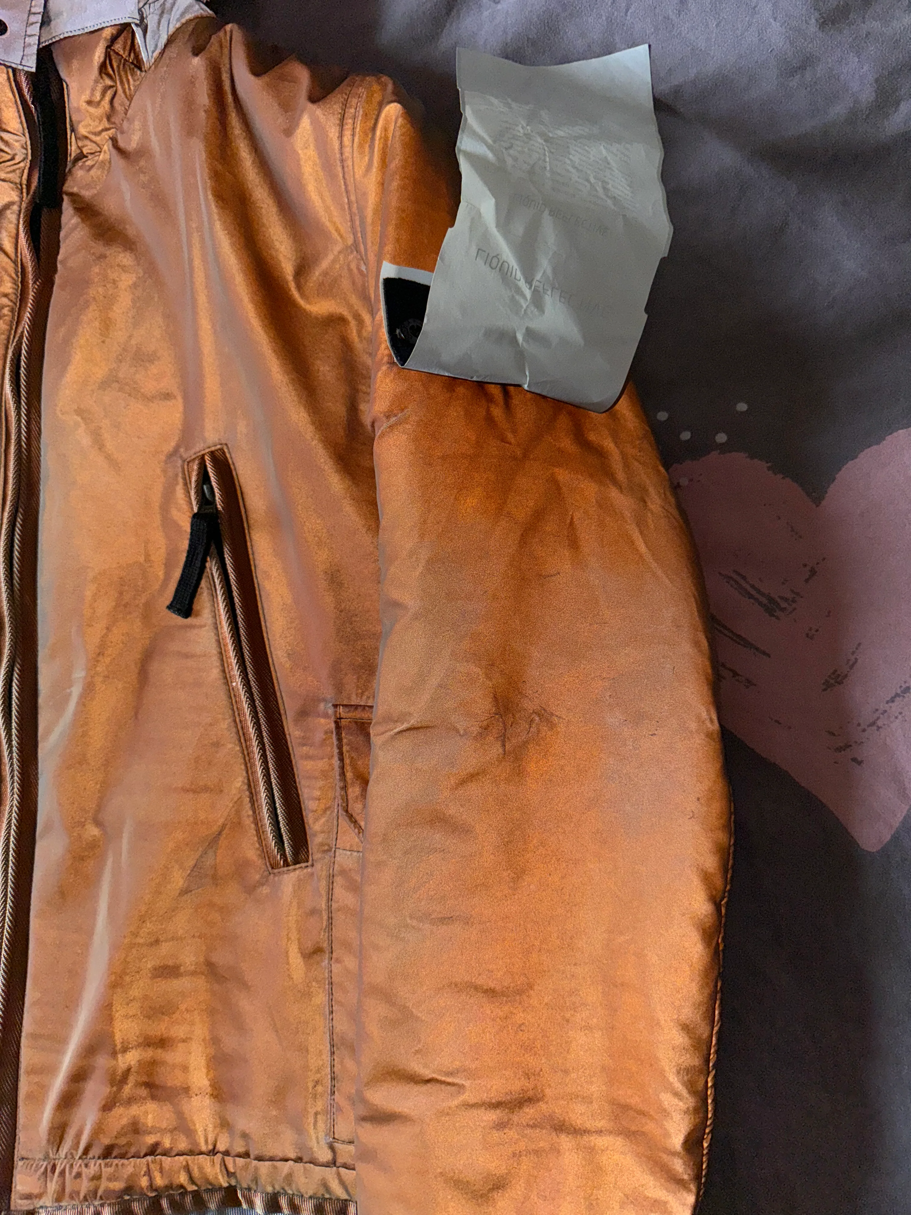 Stone Island 30th Anniversary Orange ‘Liquid Reflective’ Jacket - Small - Image 5