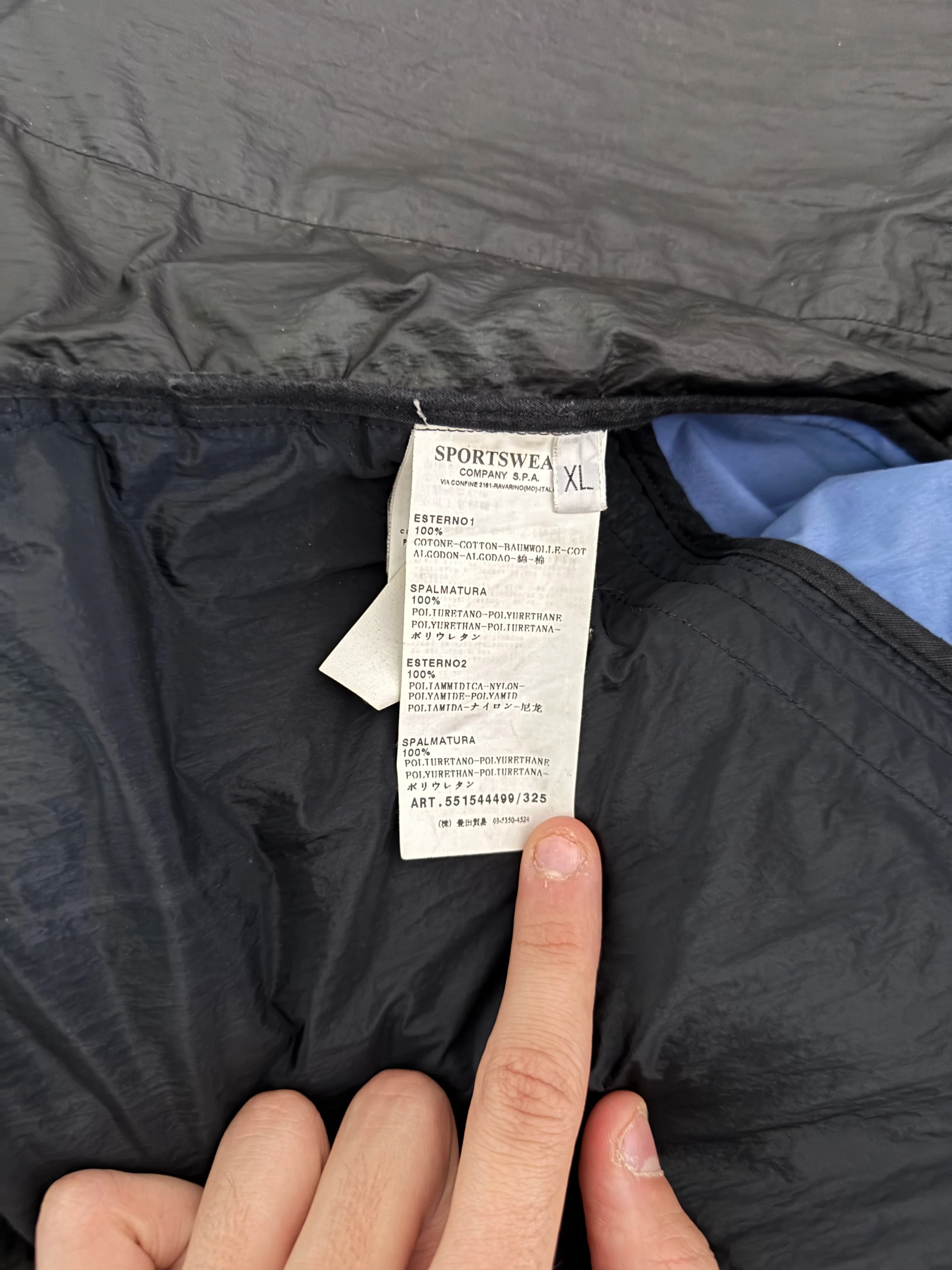 Stone Island Blue/Black Ice Jacket - XL - Image 7