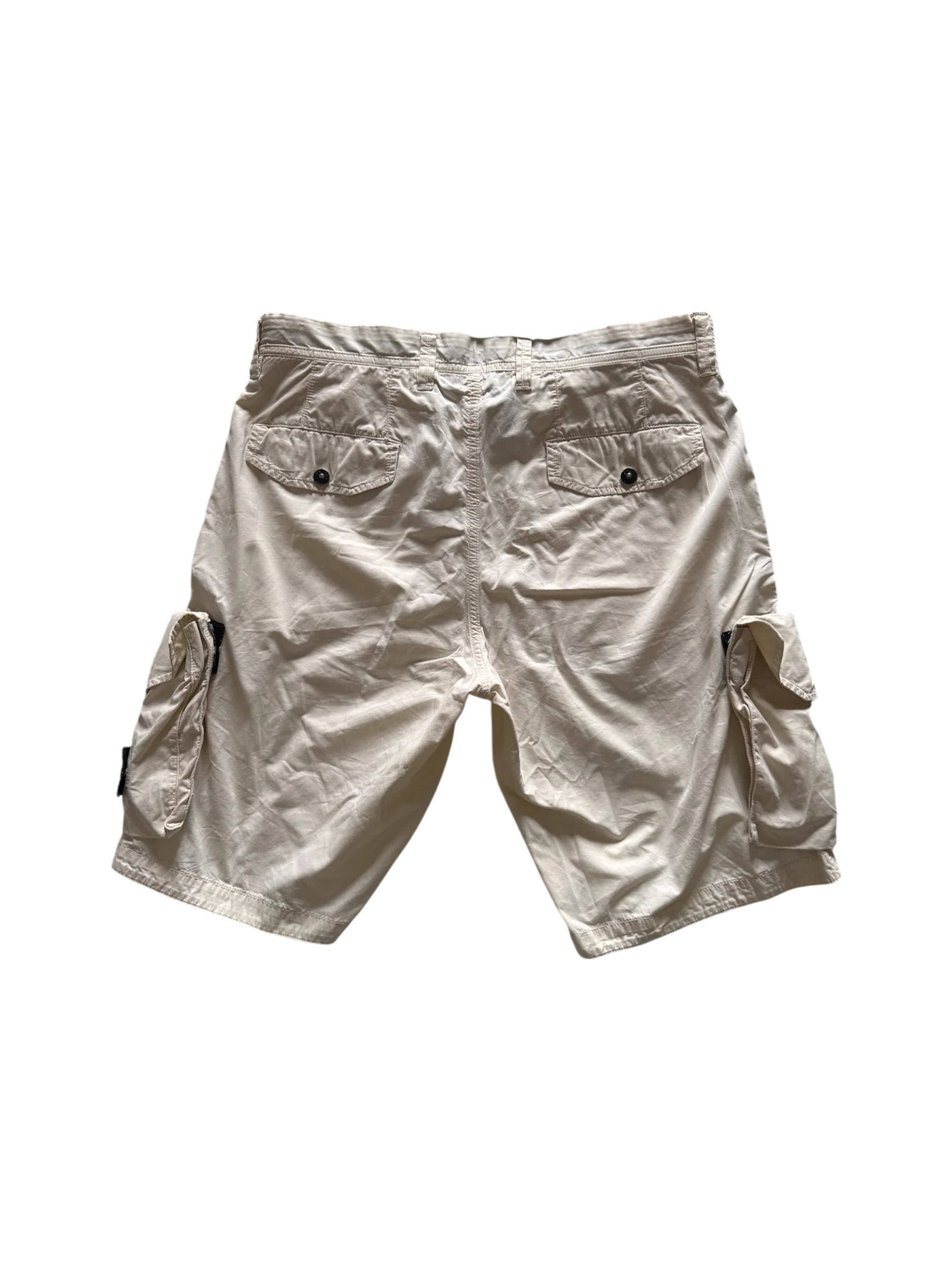 Stone Island Detachable Pockets White Shorts - W32 - Image 3