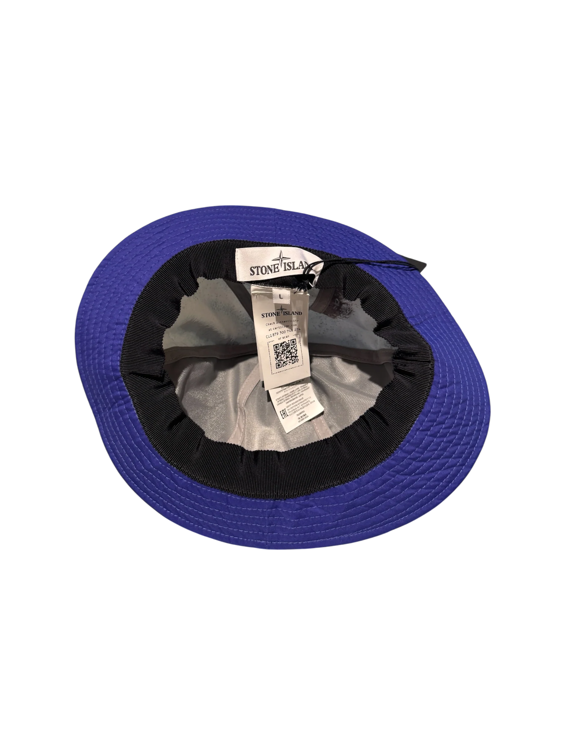 Stone Island Marina Blue Reversible Goretex Hat - Large - Image 3