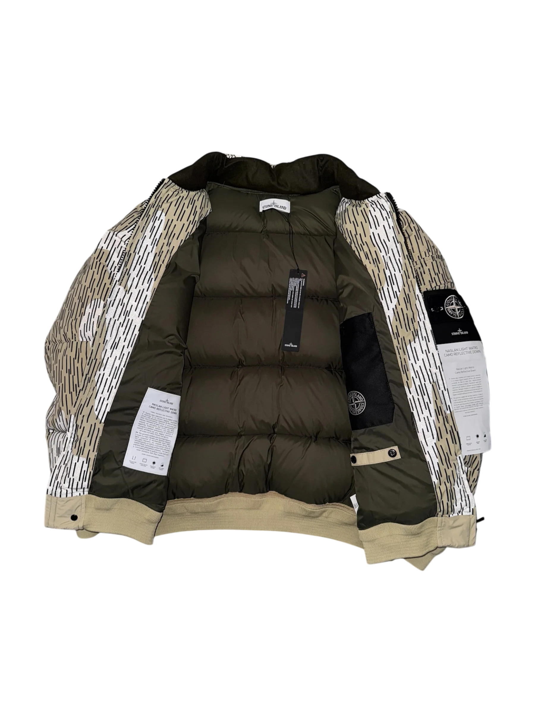 Stone Island 'Naslan Light Watro Camo Reflective' Puffer - Large - Image 3