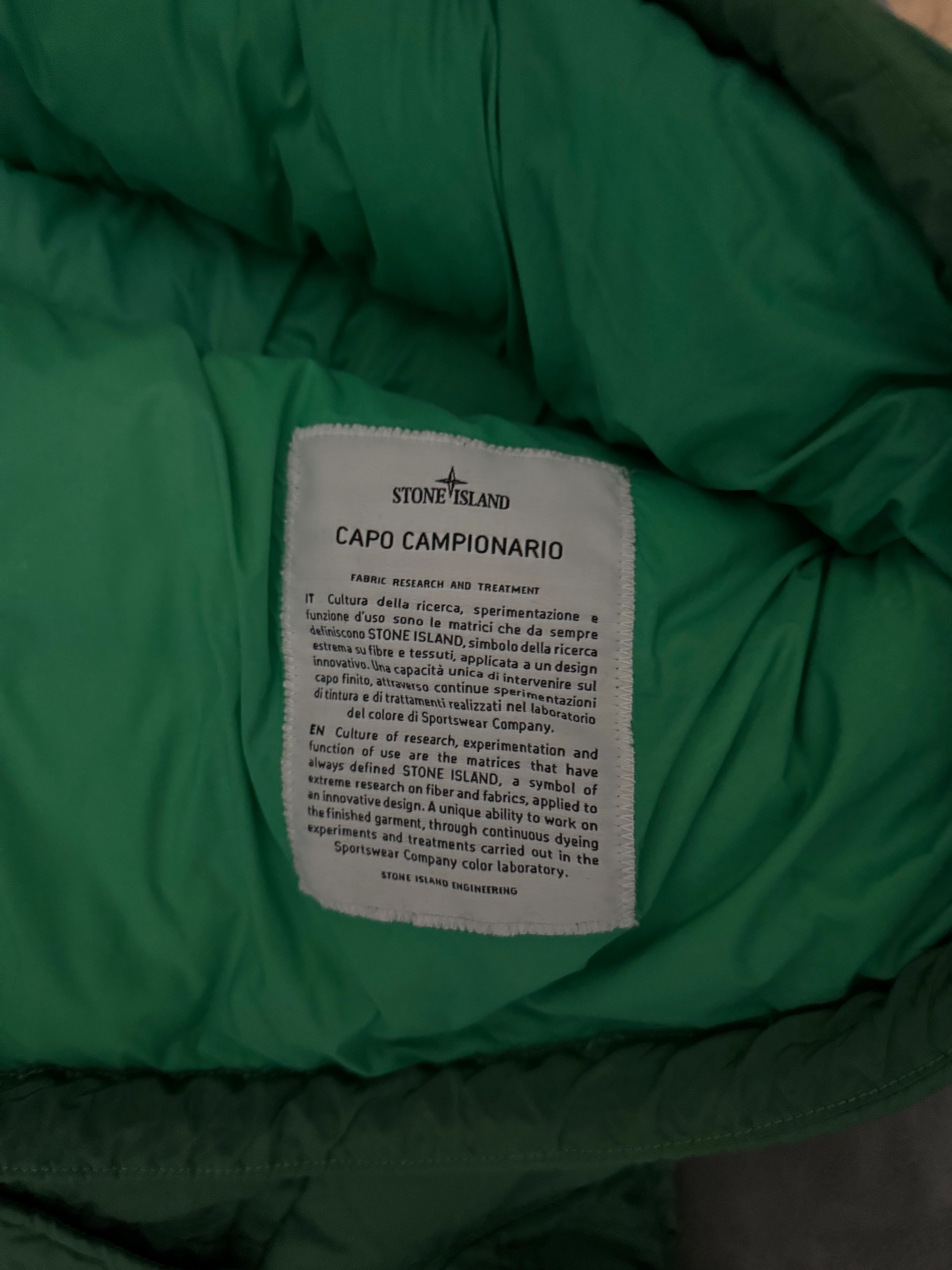 Stone Island 'Nylon Metal Down TC' Green Anorak - Large - Image 4