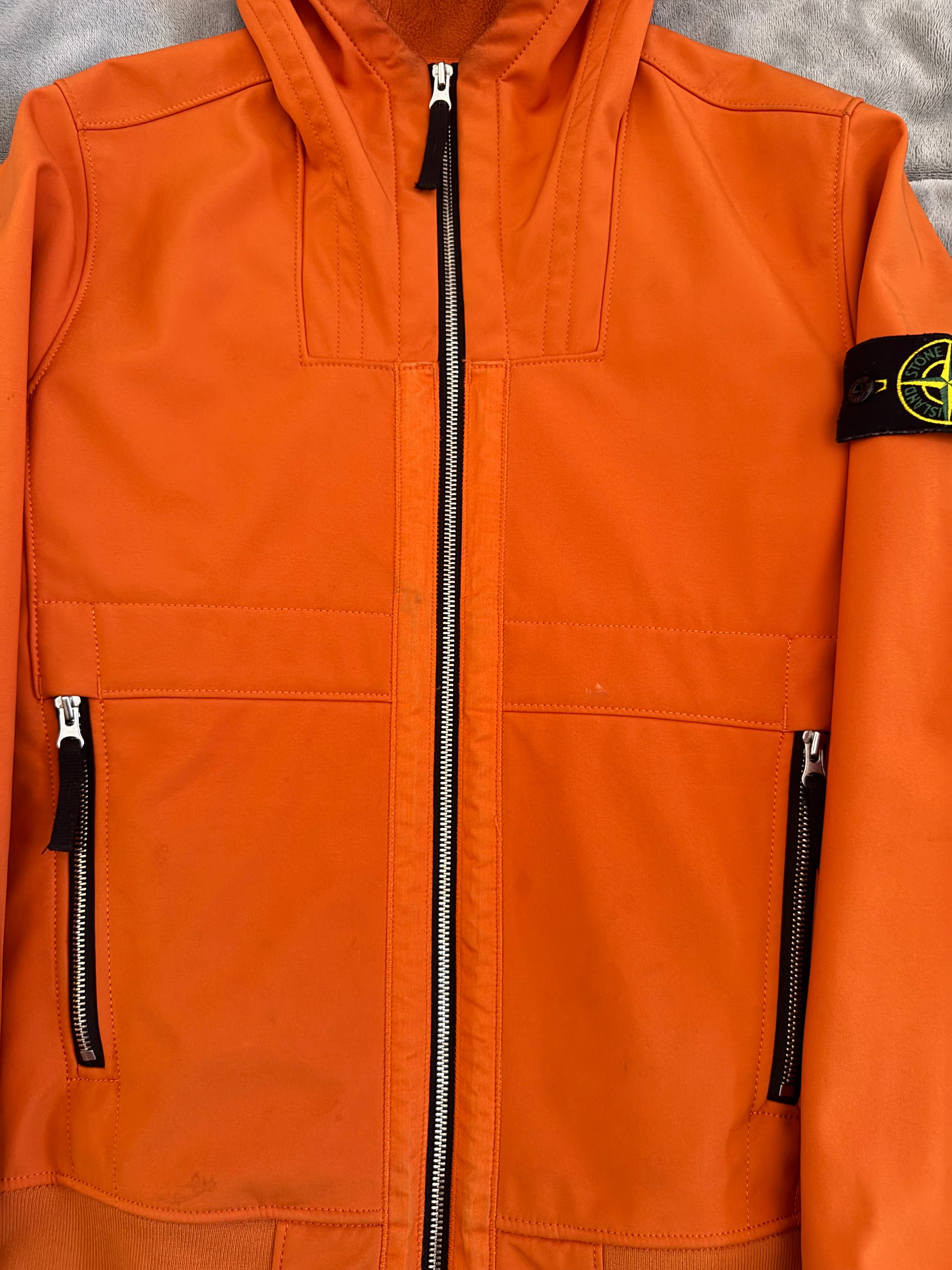 Stone Island Orange 'Soft Shell' Jacket - Small - Image 5